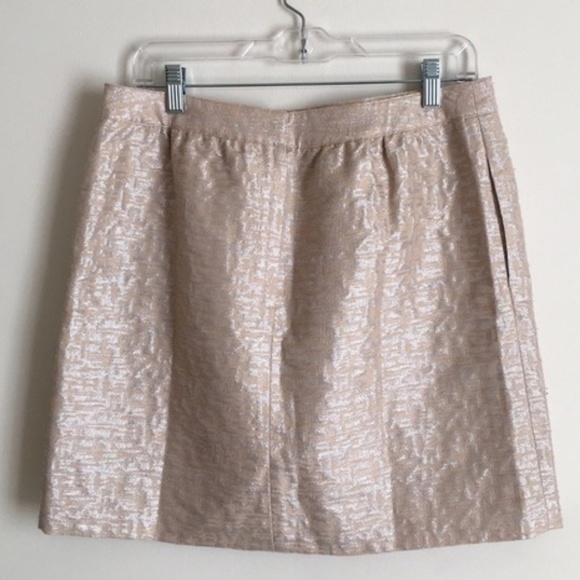 Ann Taylor LOFT | Metallic Jacquard Skirt - Picture 7 of 8